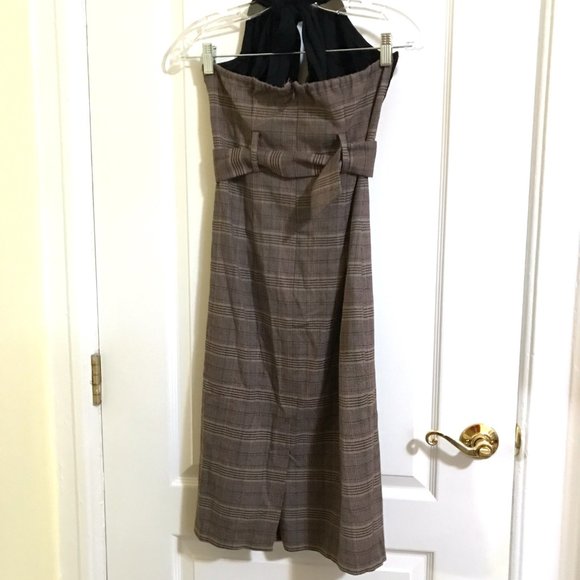 Retro Plaid Pencil Wiggle Dress - Picture 2 of 7